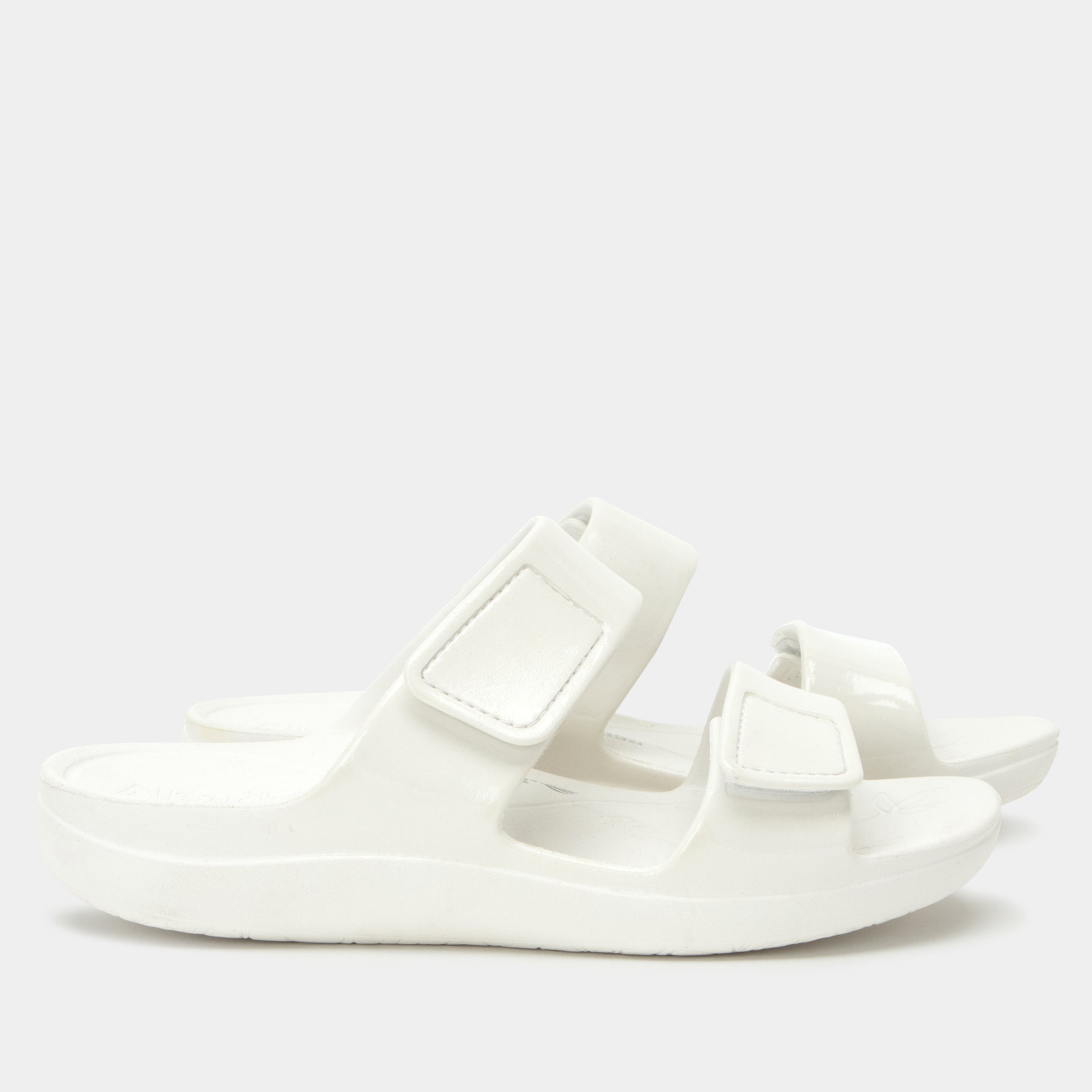 Orbyt White Gloss Sandal - Image 3